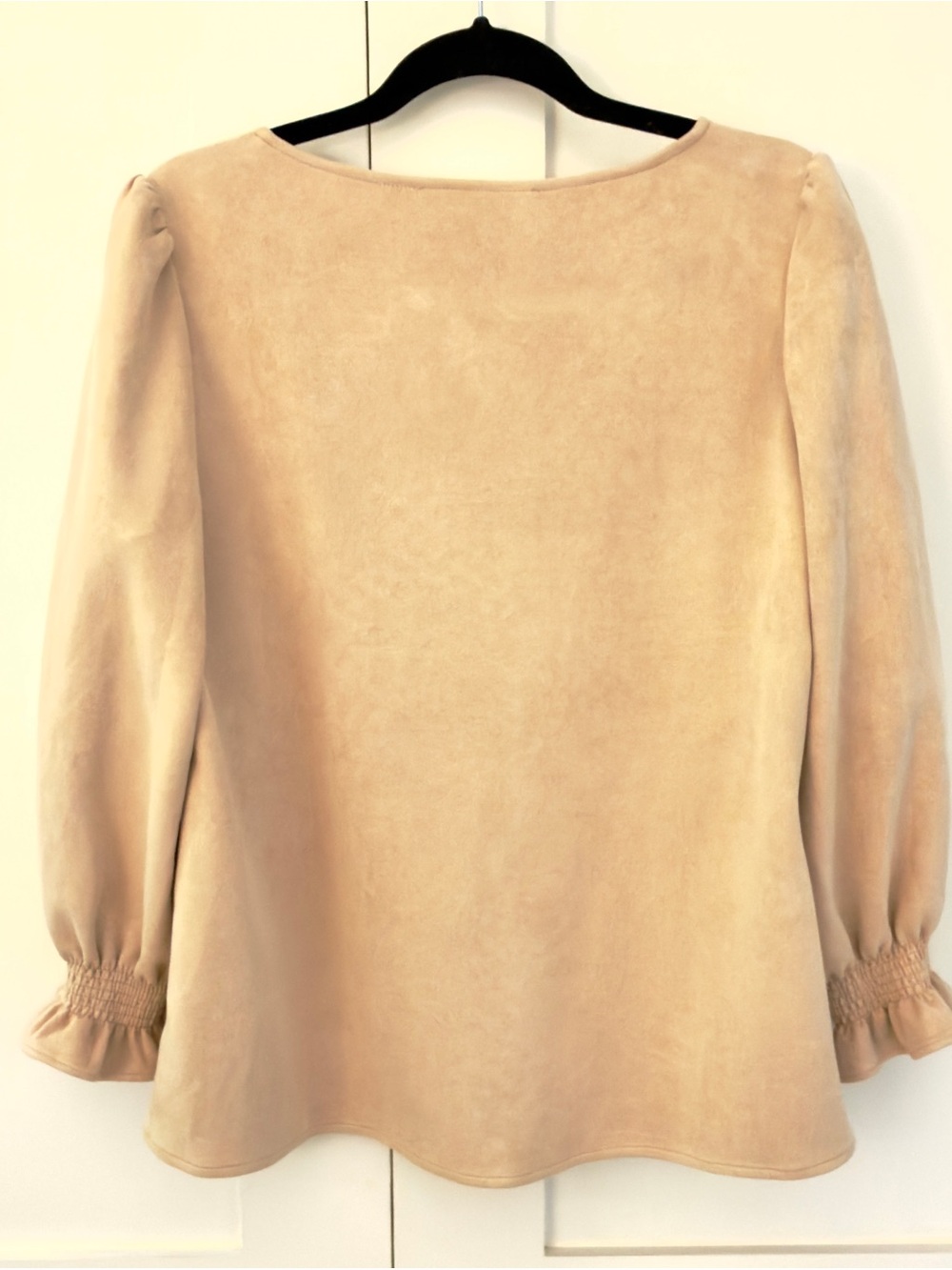 Tuckernuck Easton V Neck Faux Suede Swing Top - Picture 7 of 13
